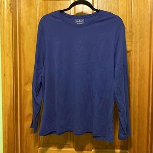 L.L. Bean navy blue long sleeved tee, 2X